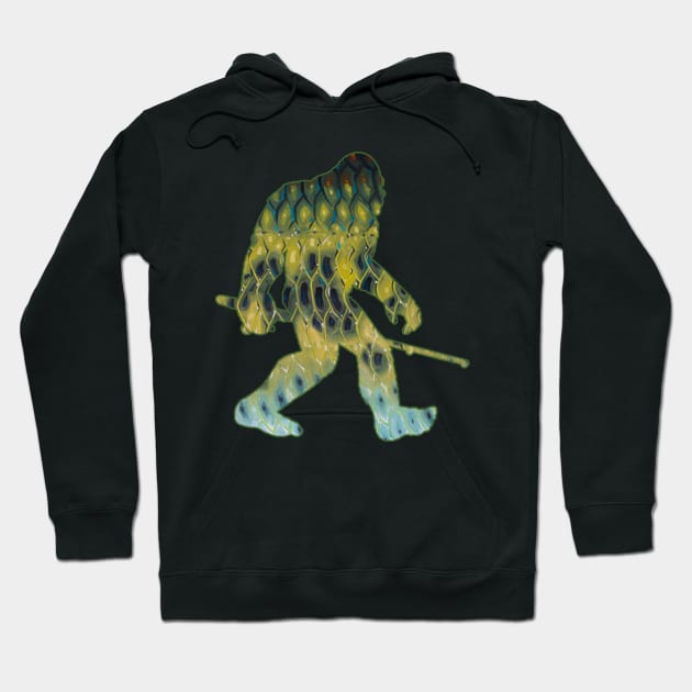 Bigfoot - Bass Fishing Hoodie by  The best hard hat stickers 